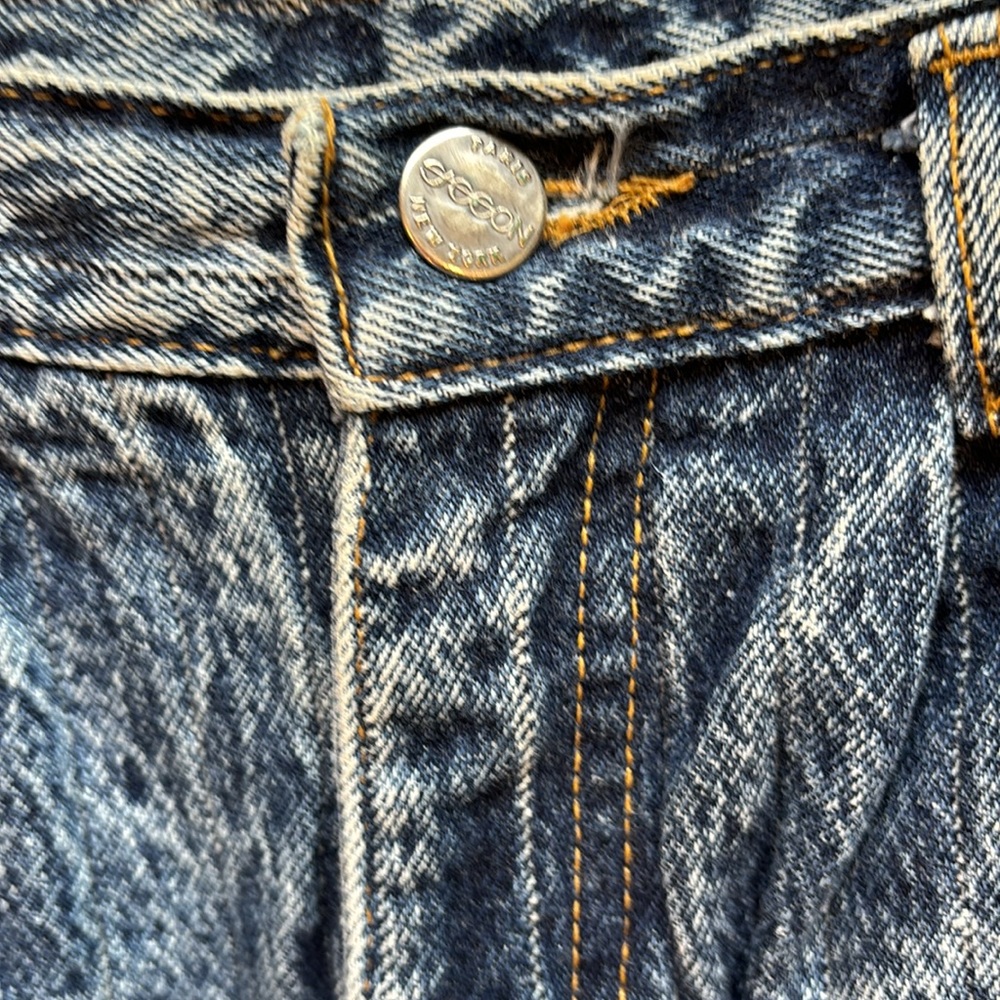 Vintage 1980’s Sasson Acid/Stone Washed High Waisted Pinstriped Jeans - Picture 4 of 16